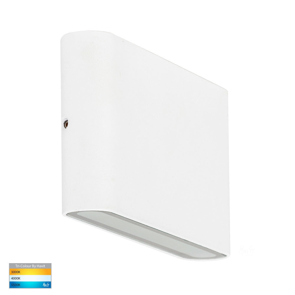 Buy Up / Down Wall Lights Australia Lisse Up / Down Wall 2 Lights 240V White 3CCT - HV3644T-WHT-240V