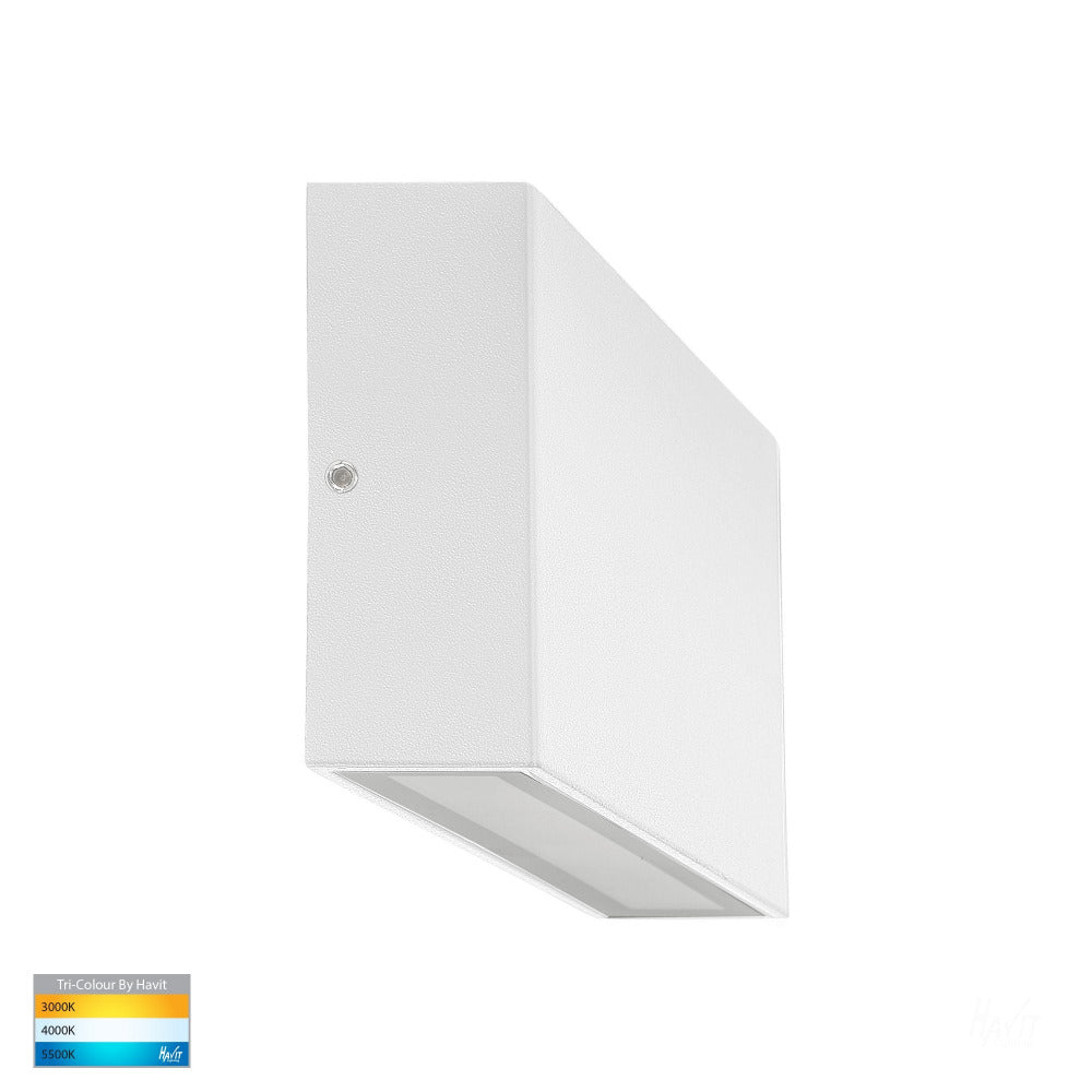 Buy Exterior Wall Lights Australia Essil Exterior Down Surface Mounted Wall Light 240V White 3CCT - HV3645T-WHT-240V