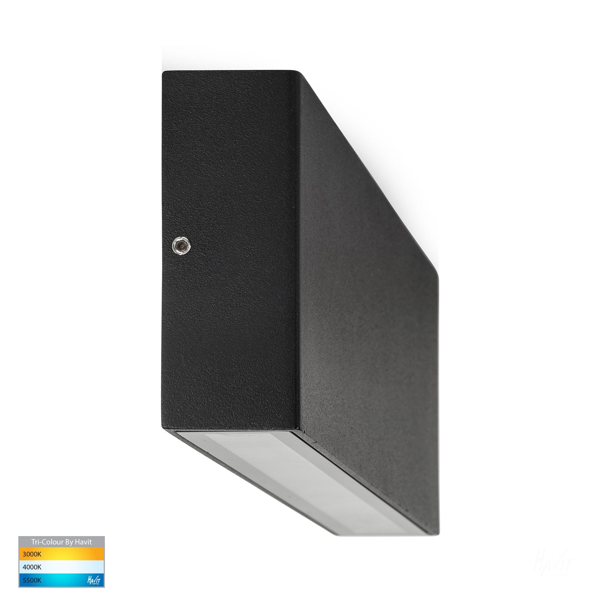 Buy Exterior Wall Lights Australia Essil Exterior Down Surface Mounted Wall Light 6W 12V Black 3CCT - HV3647T-BLK-12V