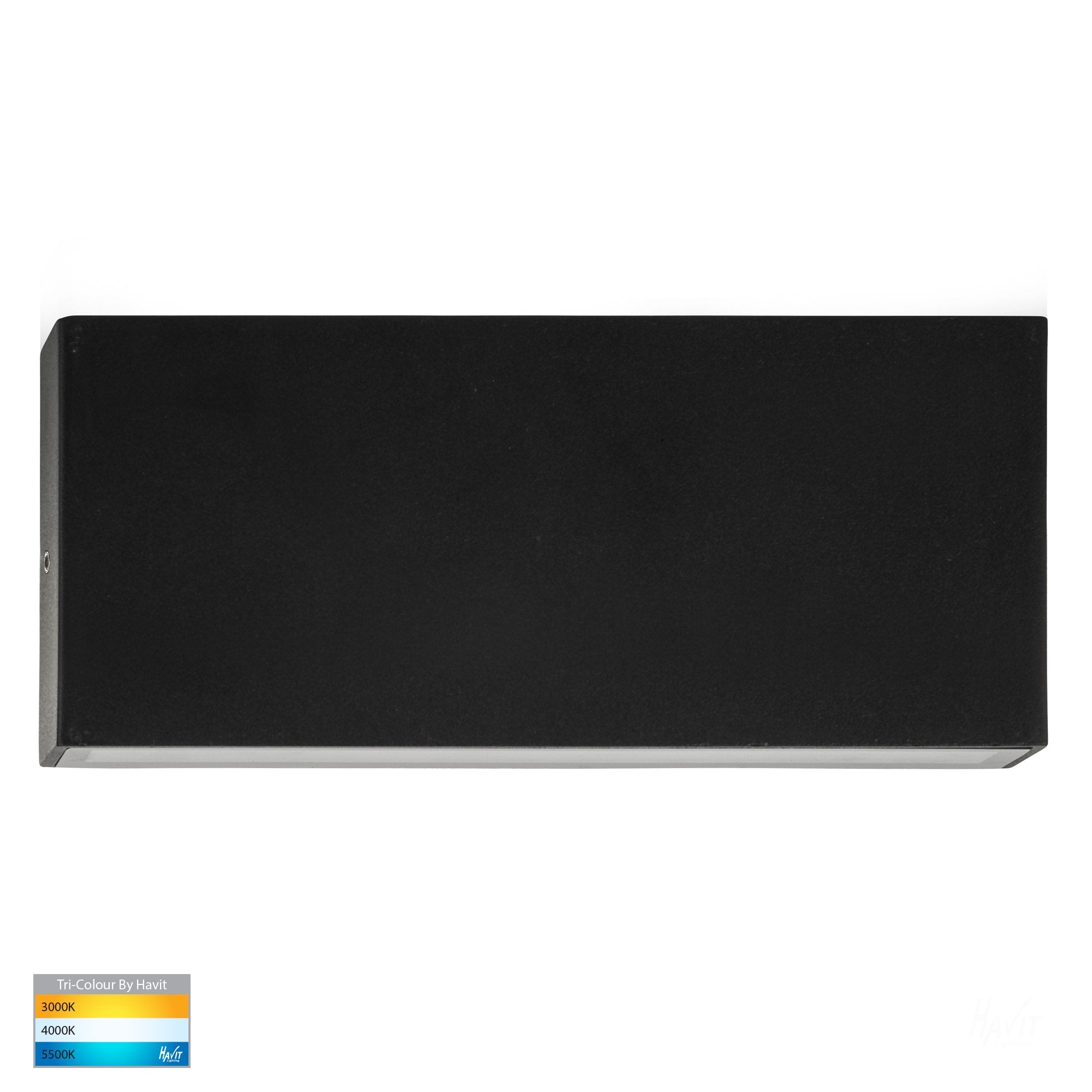 Buy Exterior Wall Lights Australia Essil Exterior Down Surface Mounted Wall Light 6W 12V Black 3CCT - HV3647T-BLK-12V