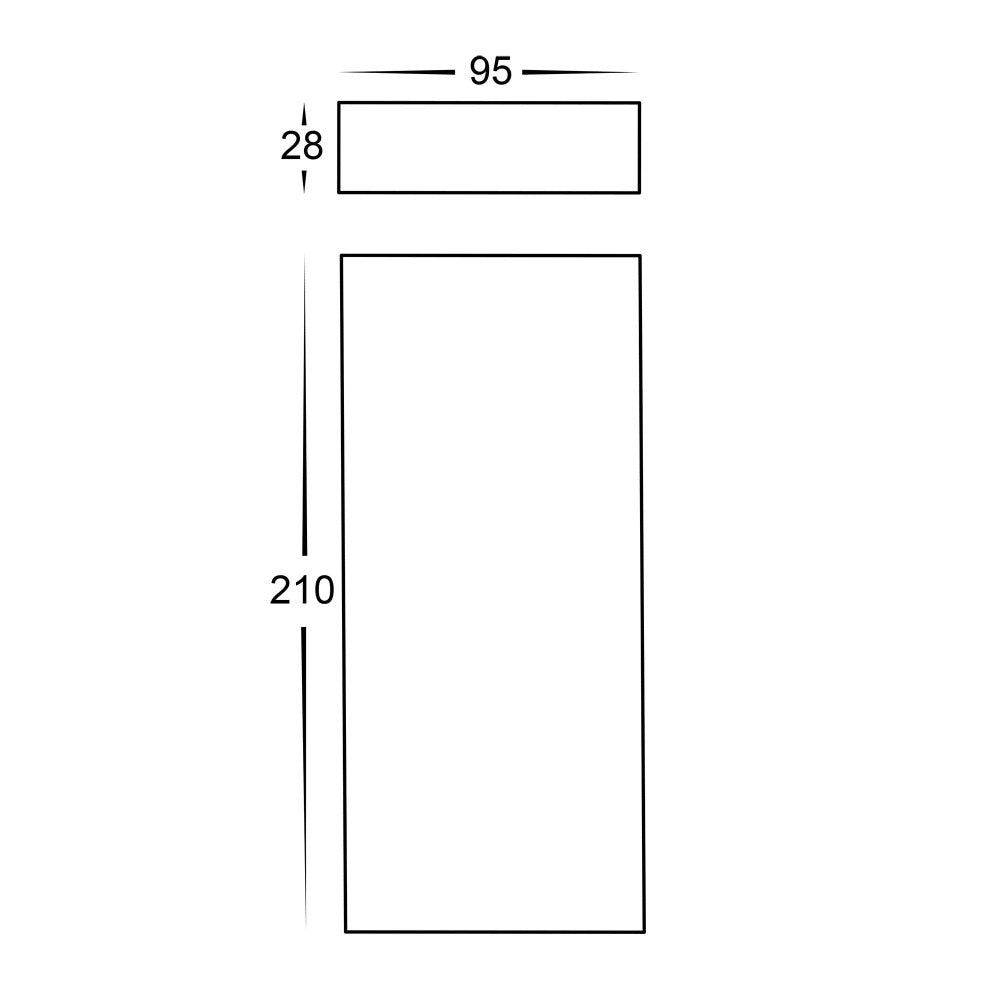 Buy Up / Down Wall Lights Australia Essil Surface Mounted Up-Down Wall 2 Lights 240V 6W White 3CCT - HV3649T-WHT-240V