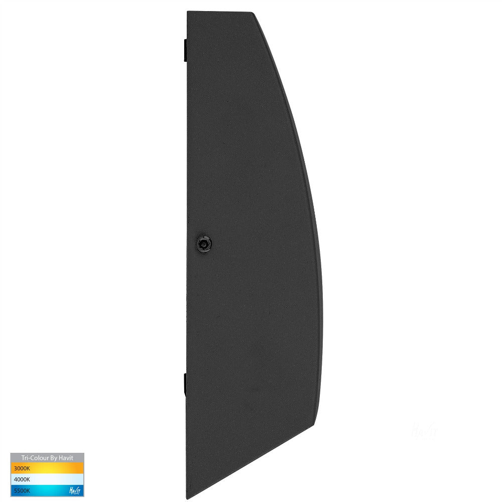 Buy Up / Down Wall Lights Australia Cono Up-Down Wall 2 Lights 3W Black 3CCT - HV3651T-BLK