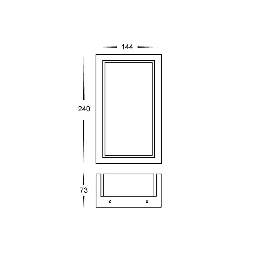 Nepean Exterior Wall Mounted Light White 3CCT - HV3668T-WHT