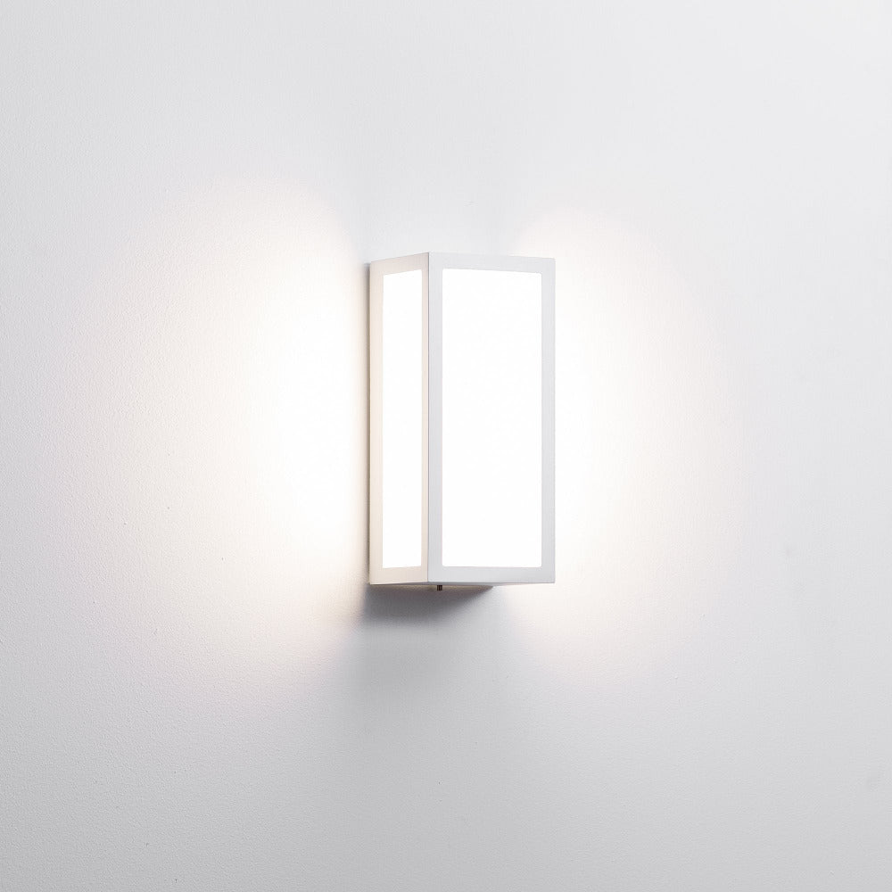 Buy Exterior Wall Lights Australia Nepean Exterior Wall Mounted Light 110mm White 3CCT - HV3669T-WHT