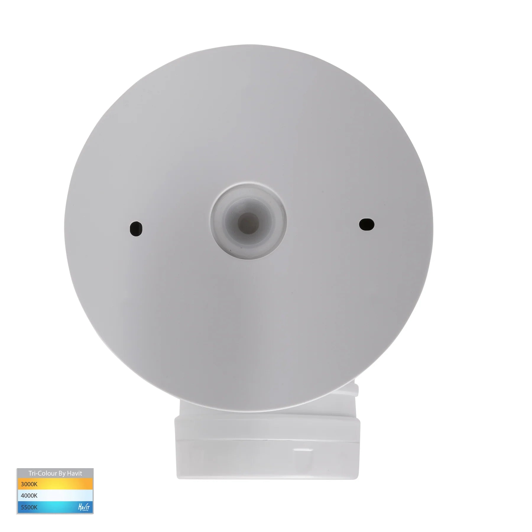 Buy Exterior Spotlights Australia Focus Exterior Spotlight Adjustable 240V White Polycarbonate 3 CCT - HV3791T-WHT