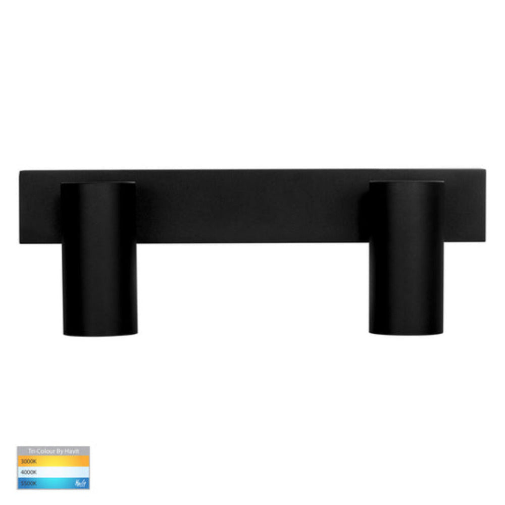 Buy Spotlights Australia Revo 2 Light LED Spotlights Black 3CCT - HV4002T-2-BLK