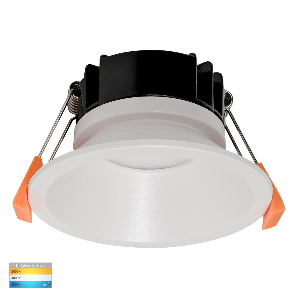 Gleam Fixed LED Downlight White 3CCT - HV5528T-WHT