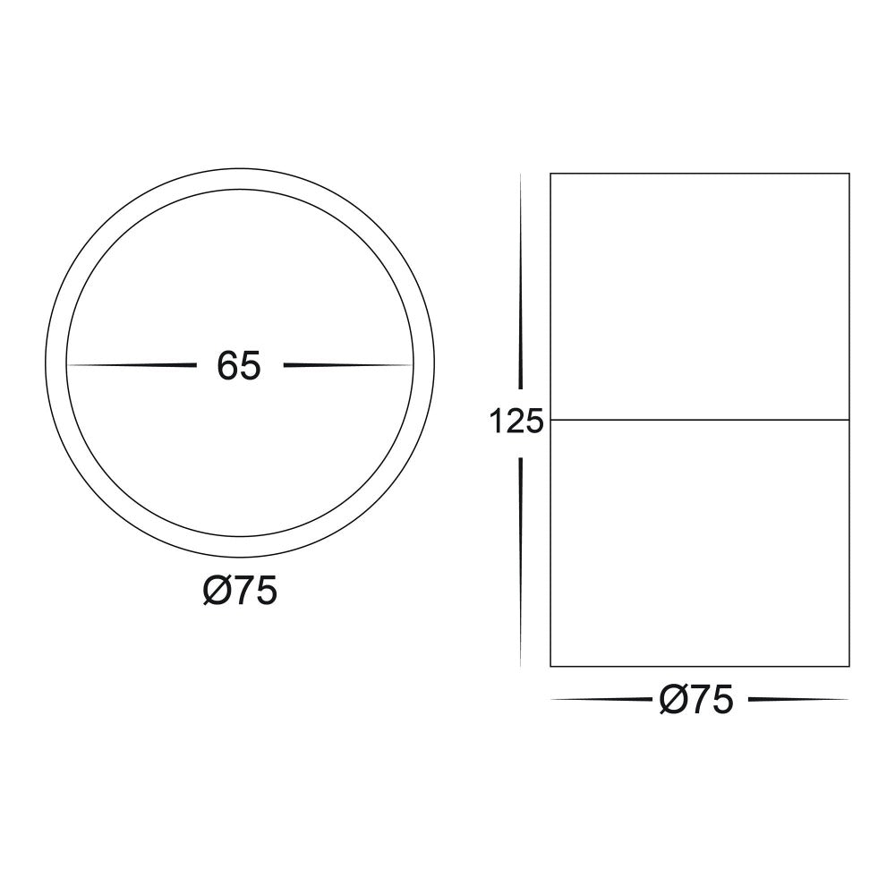 Buy Surface Mounted Downlights Australia Nella Surface Mounted LED Downlight With Extension 240V Black 3CCT - HV5802T-BLK-EXT