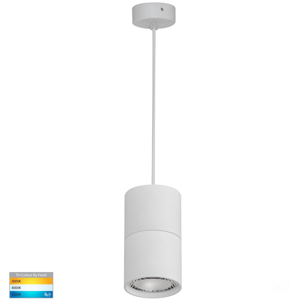 Buy LED Pendants Australia Nella LED Pendant White 3CCT - HV5802T-WHT-P