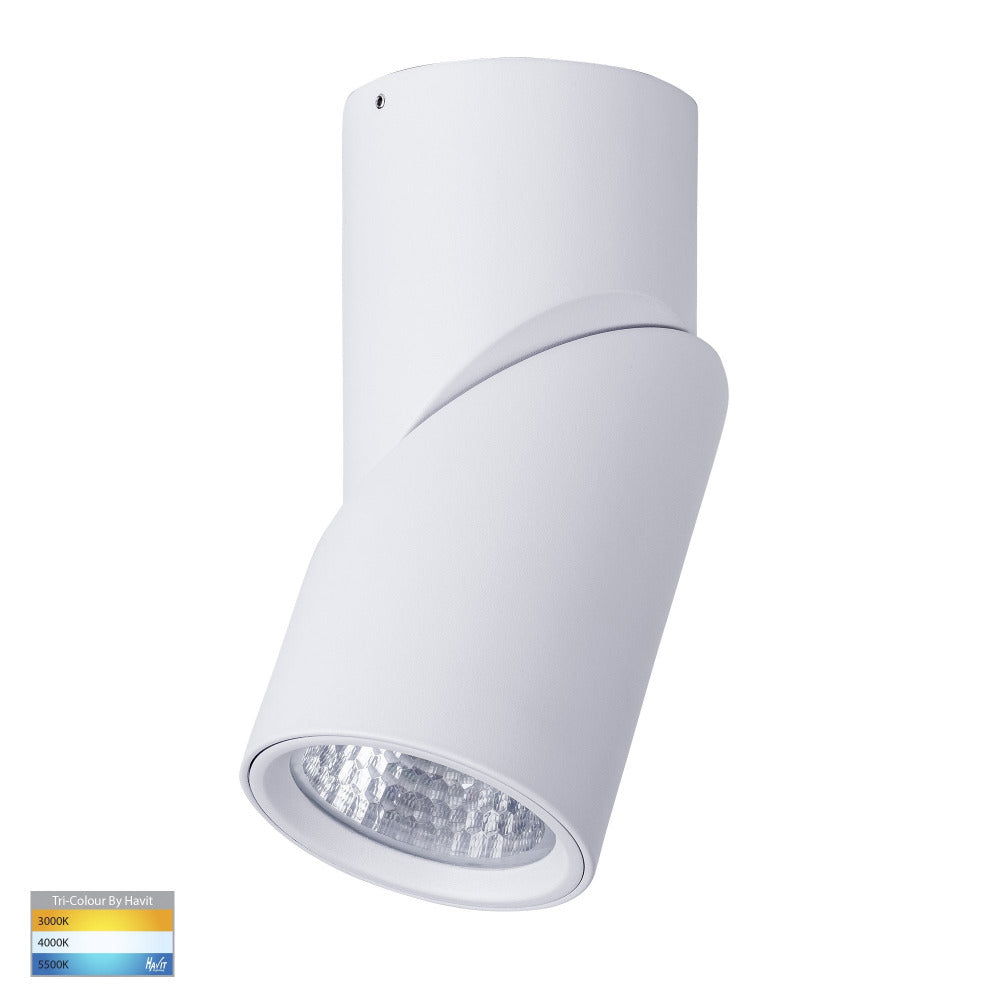 Buy Surface Mounted Downlights Australia Nella Surface Mounted Downlight 18W White 3CCT - HV5824T-WHT