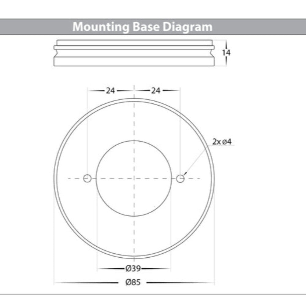 Buy Surface Mounted Downlights Australia Nella Surface Mounted Downlight 18W White 3CCT - HV5824T-WHT