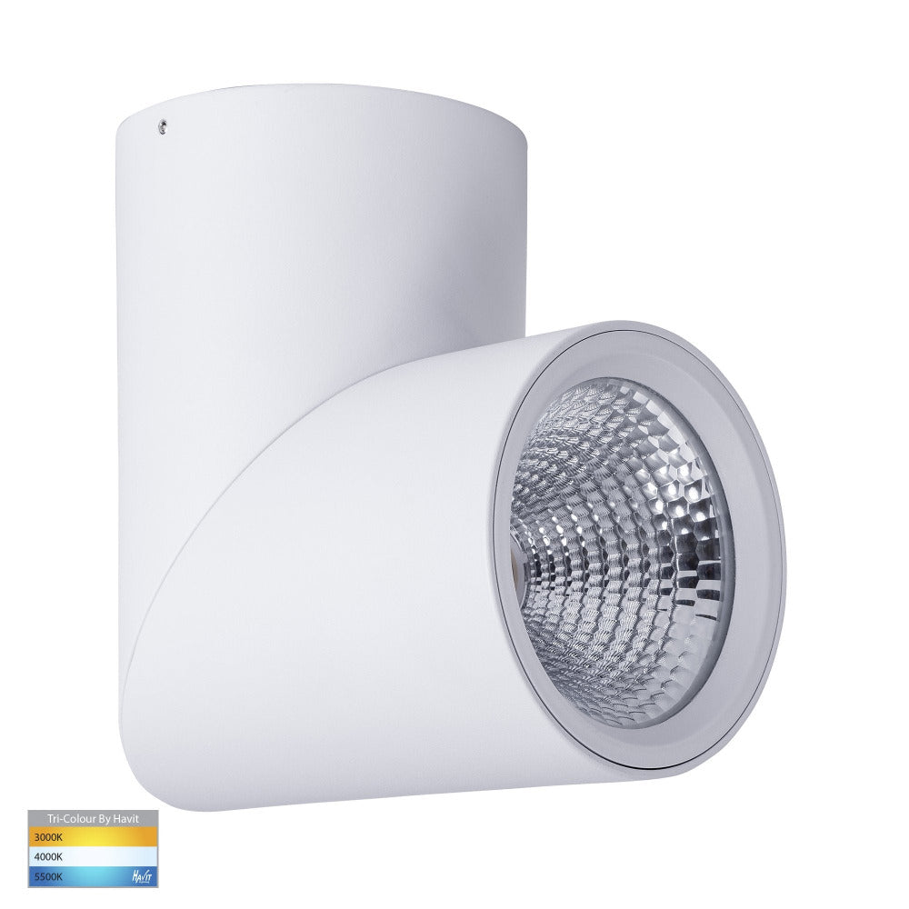 Nella Surface Mounted Downlight 24W White 3CCT - HV5825T-WHT