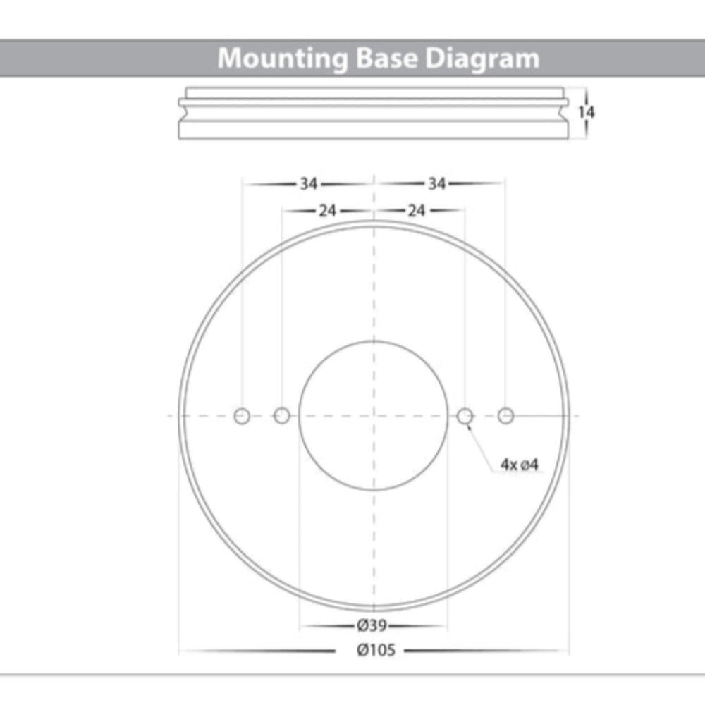 Buy Surface Mounted Downlights Australia Nella Surface Mounted Downlight 24W Black 3CCT - HV5825T-BLK