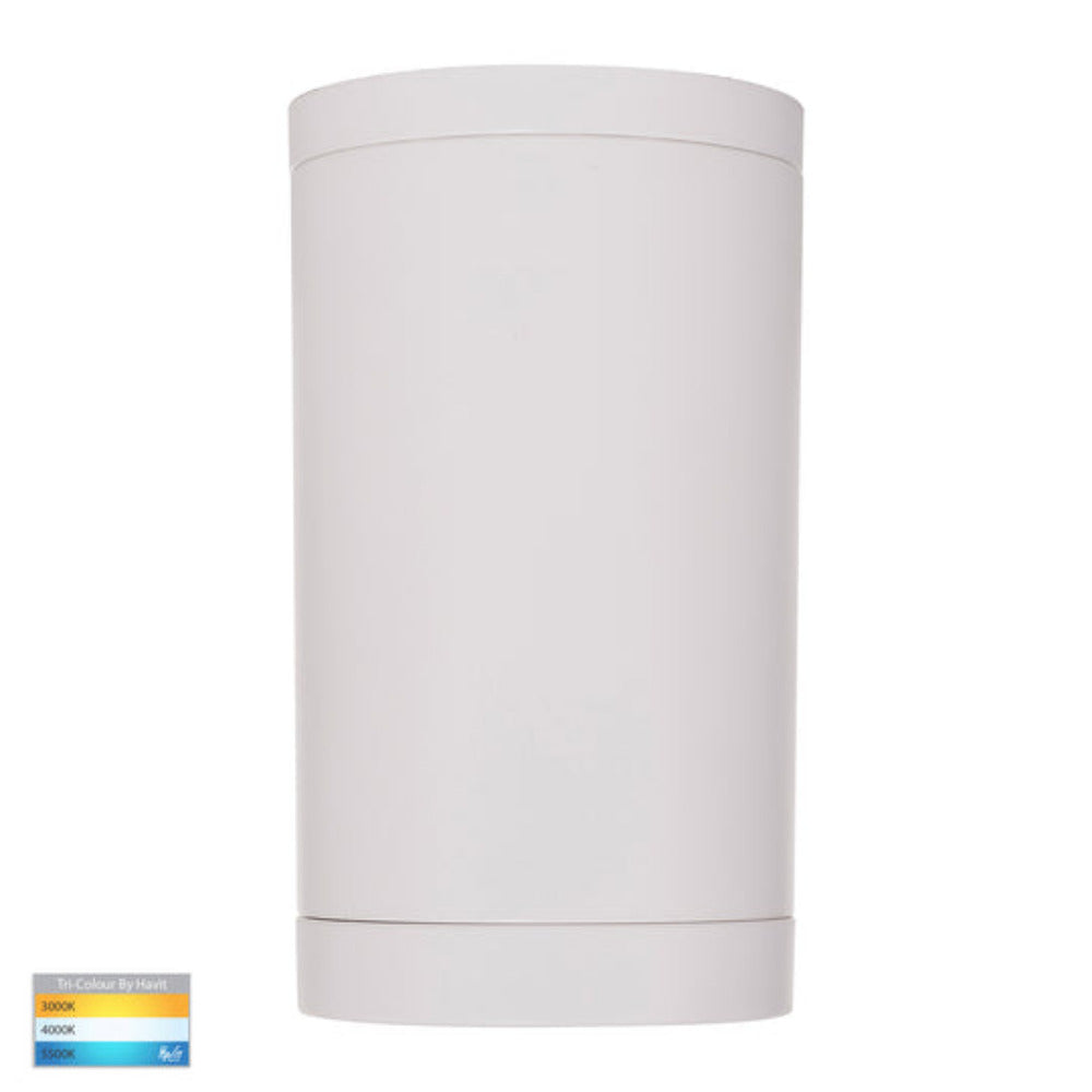 Buy Surface Mounted Downlights Australia Lexan Surface Mounted LED Downlight W76mm White 3CCT - HV5831T-WHT