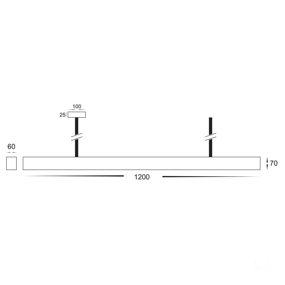 Proline LED Pendant Silver 3CCT - HV6001T-SLV