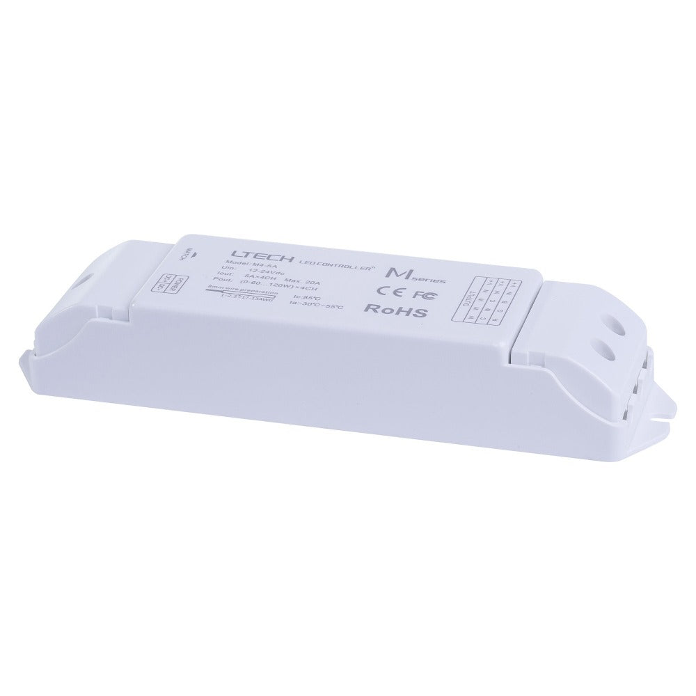 LED Strip Remote Controller & Receiver White RGB  - HV9102-M3+M4-5A