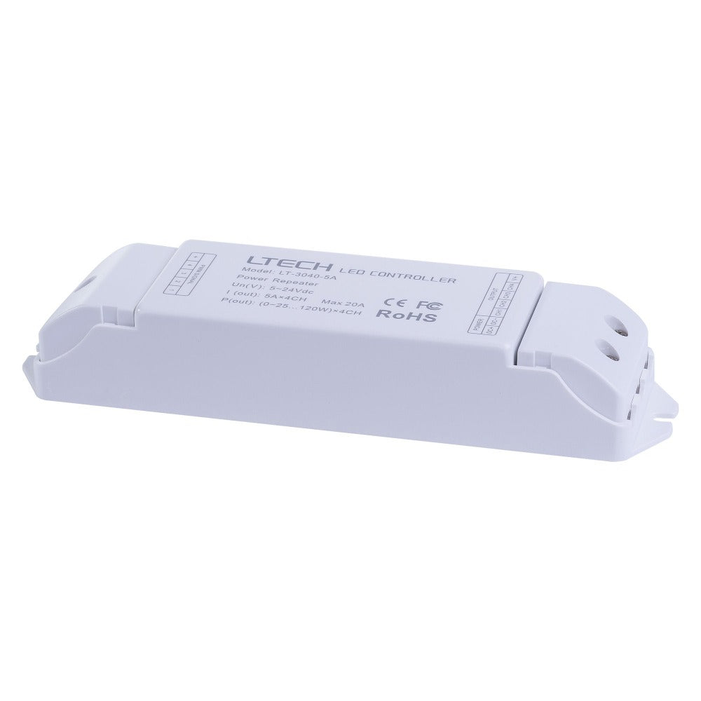LED Strip Repeater 4 Channel White - HV9104-LT-3040-5A