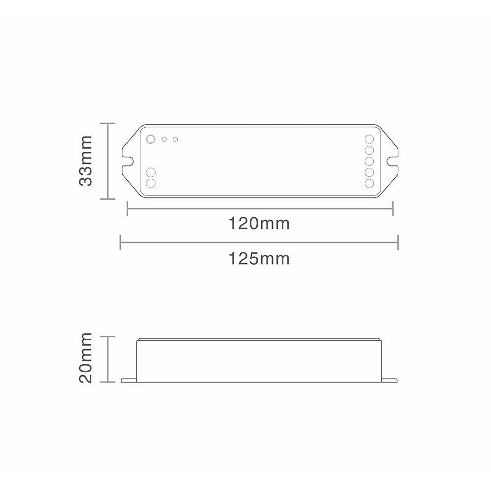 Buy Strip Light Controllers Australia HV9105-WIFI-102-RGBW WIFI RGBC/W Strip Controller 