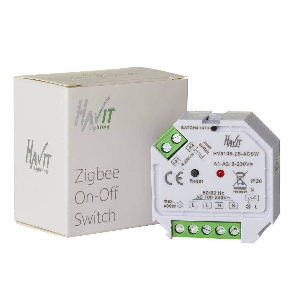 Buy Strip Light Controllers Australia Zigbee On-Off switch White - HV9105-ZB-ACSW