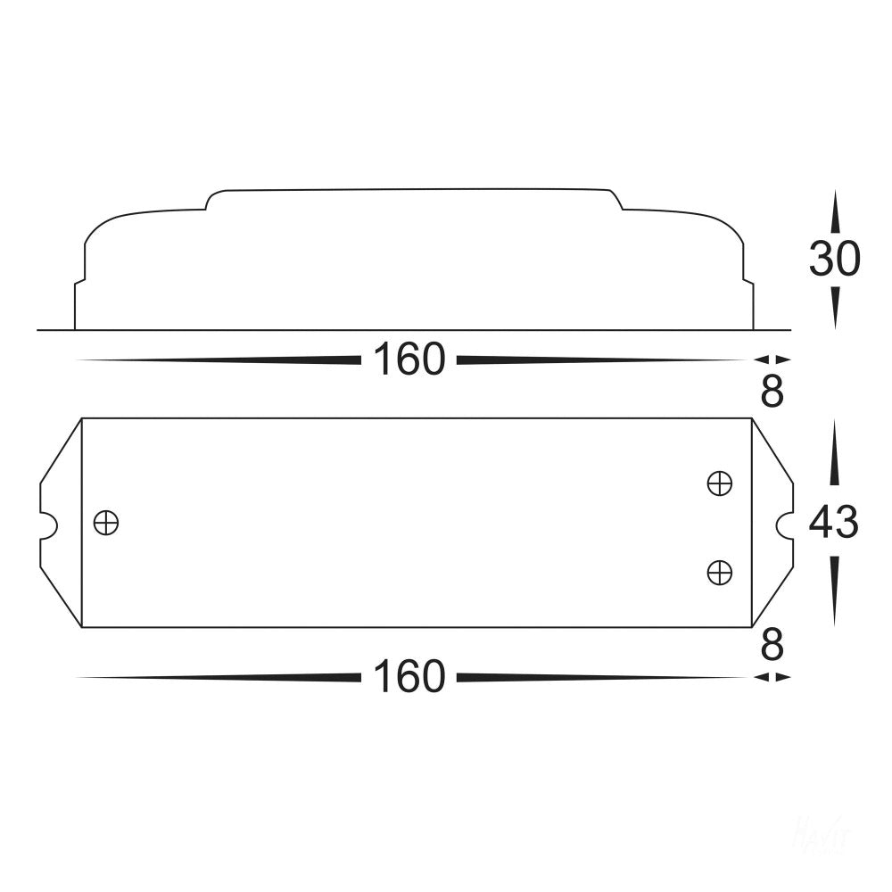 Buy Strip Light Controllers Australia LED Strip Controller White - HV9106-LT-701-12A