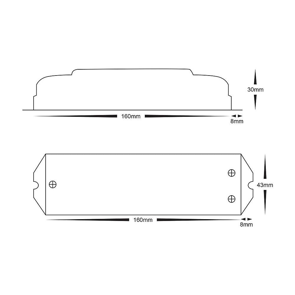 Buy Strip Light Controllers Australia Dali RGBC or RGBW LED Strip Controller White - HV9107-LT-404-5A