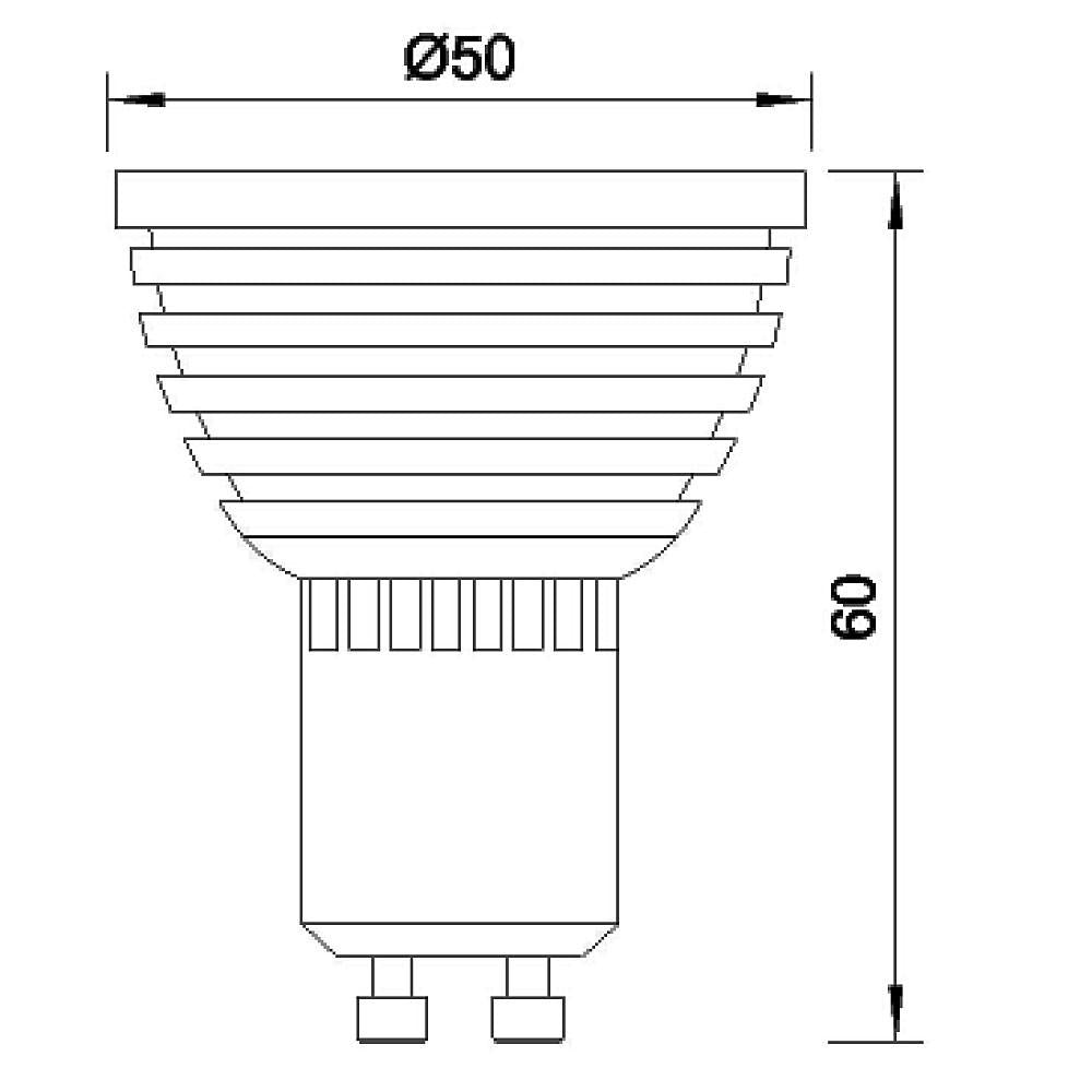 Buy LED Globes Australia LED Globe GU10 5W Silver Plastic RGB - HV95021-240V