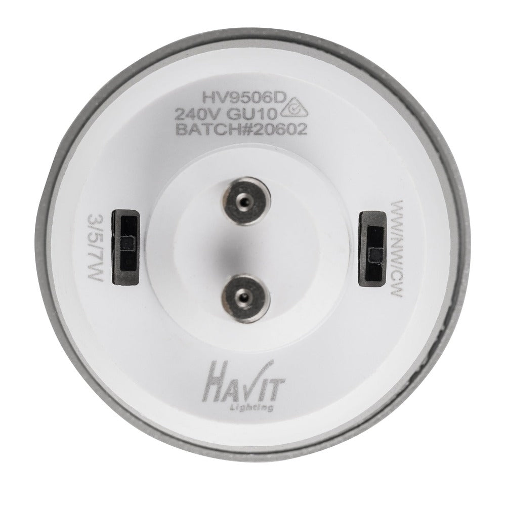 Buy Surface Mounted Downlights Australia Lexan Surface Mounted LED Downlight W95mm White 3CCT - HV5832T-WHT