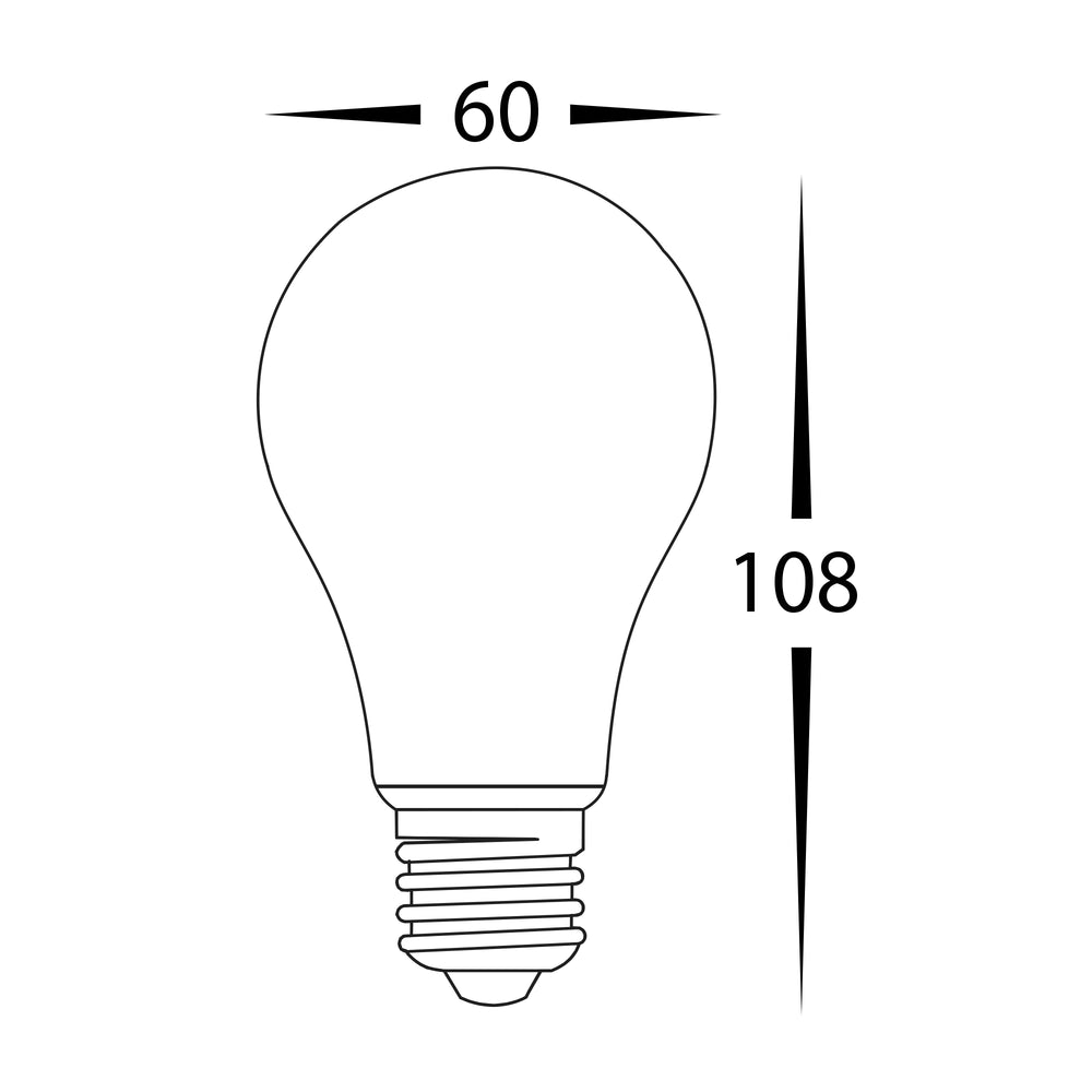 Buy LED Filament Globes Australia LED A60 Filament Globes ES 240V 8W Clear Glass 4000K - HV9569N