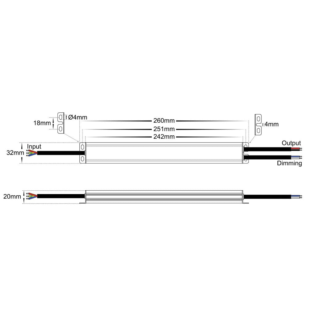 Dimmable LED Driver 24V 30W Blue - HV9661-24V30W