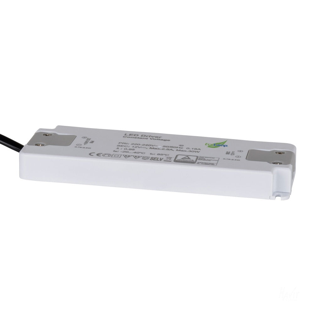 Buy LED Drivers Australia Indoor Constant Voltage LED Driver 24V 30W White  - HV9666-24V30W