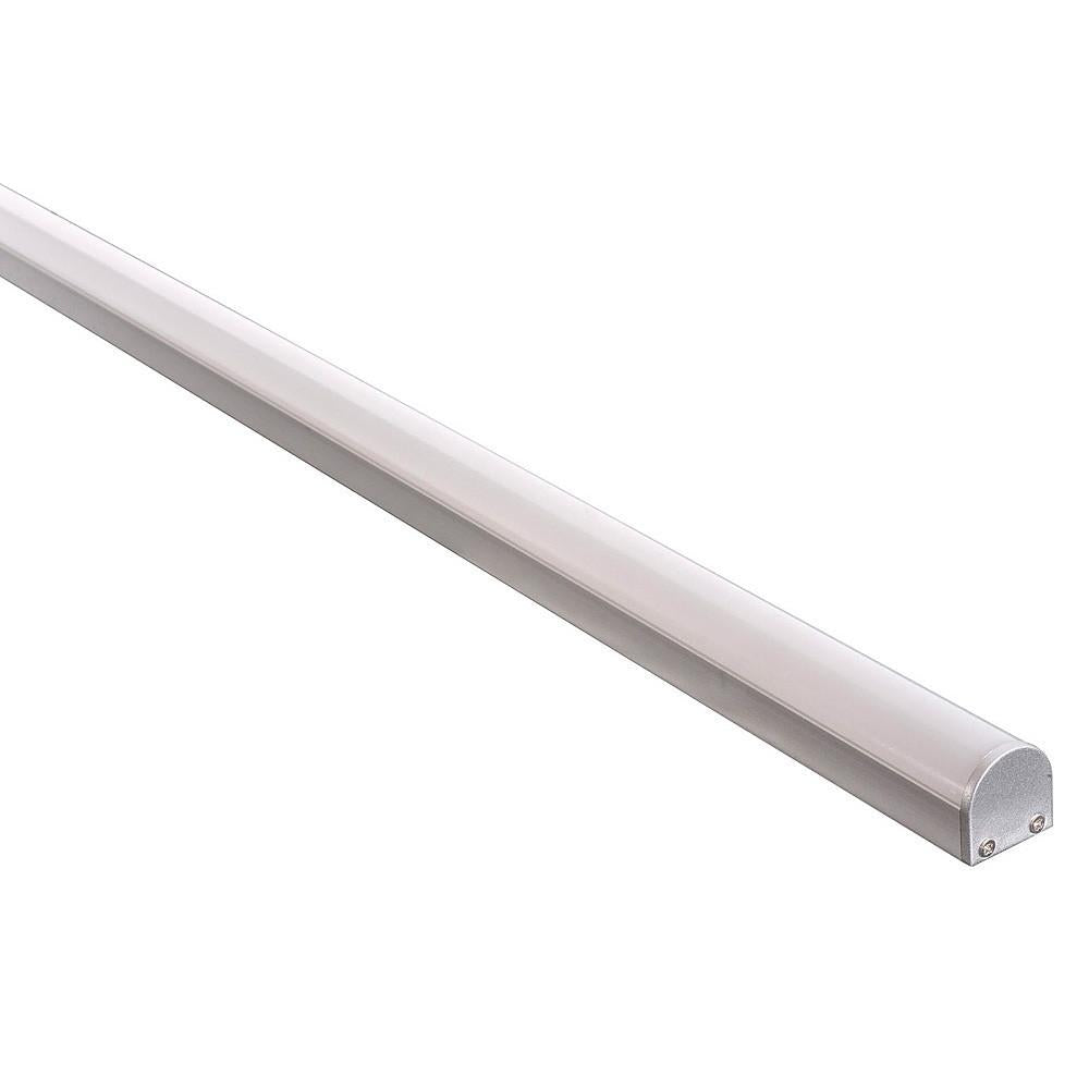 Buy Strip Light Profiles Australia Profile With Rounded Diffuser Silver - HV9690-2119