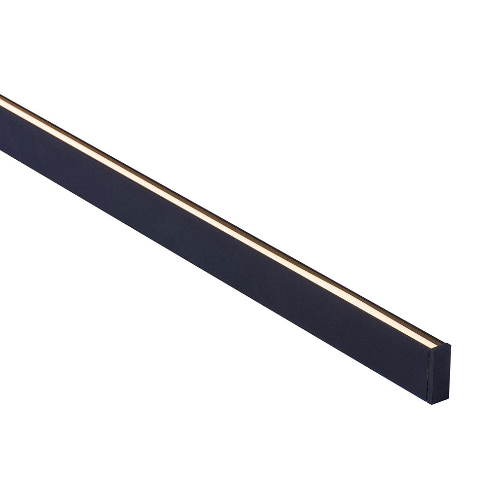 LED Strip Profile H25mm L1m Black Aluminium - HV9693-1045-BLK