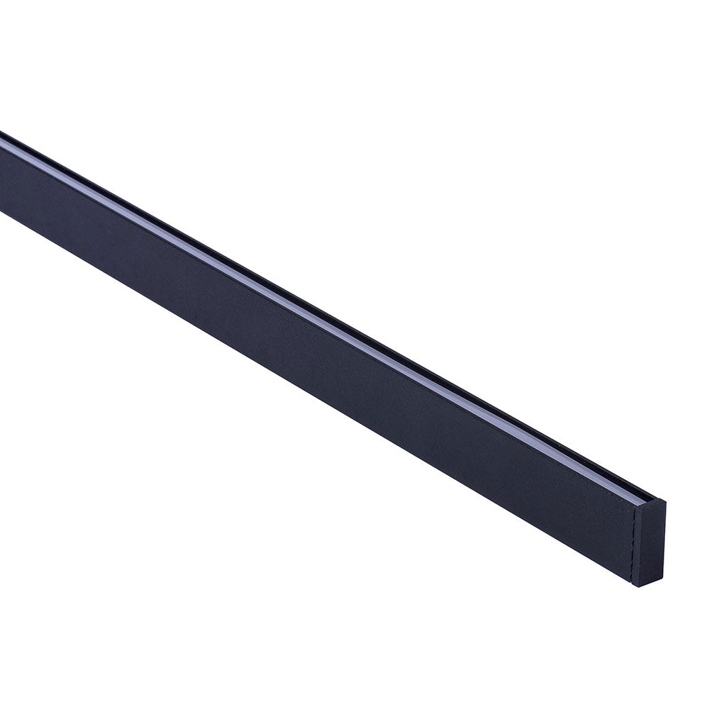 Buy Strip Light Profiles Australia LED Strip Profile H25mm L1m Black Aluminium - HV9693-1045-BLK