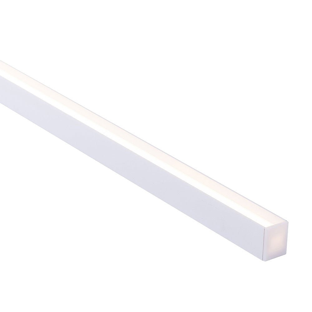 LED Strip Profile H25mm L1m White Aluminium - HV9693-2025-WHT