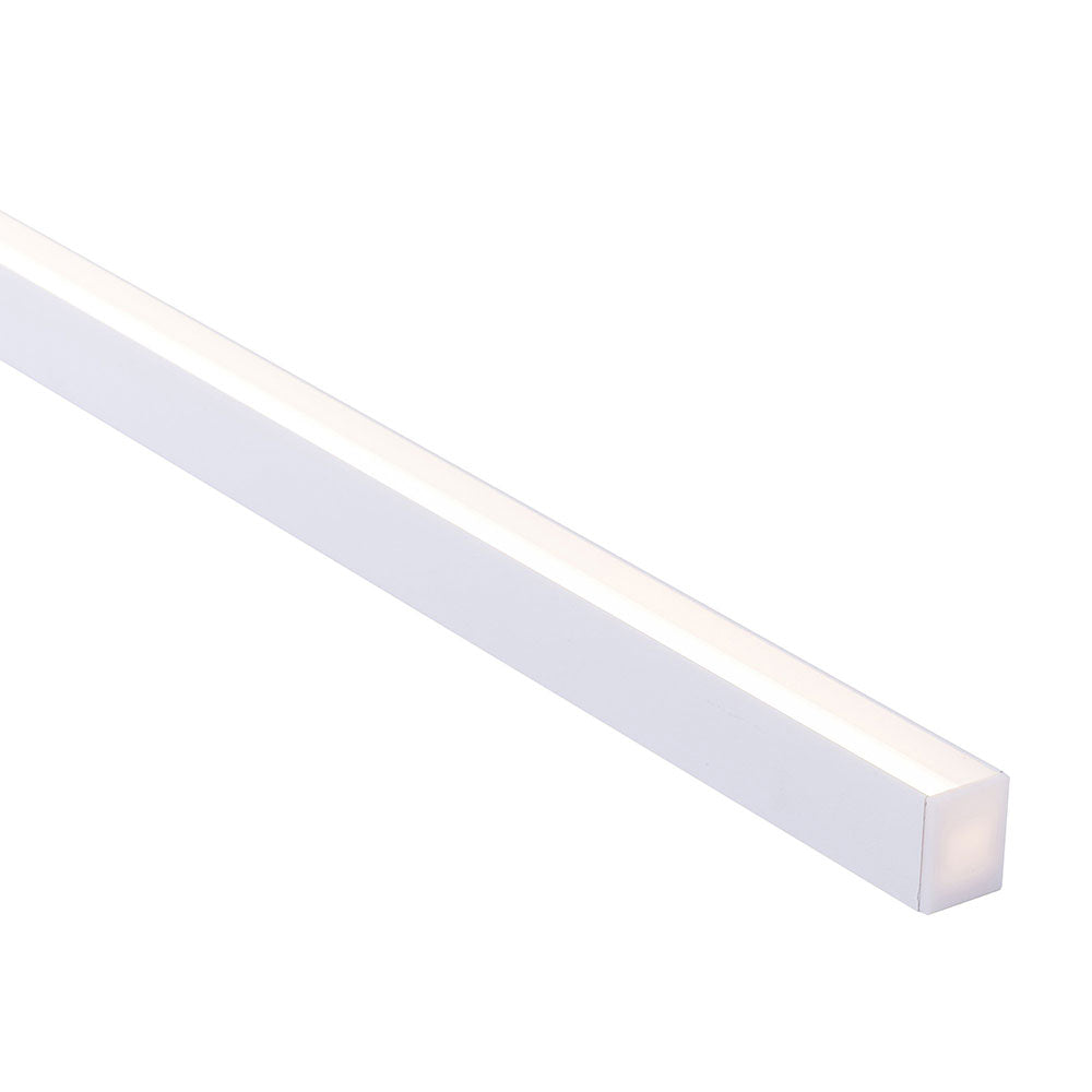 Buy Strip Light Profiles Australia LED Strip Profile H25mm L1m White Aluminium - HV9693-2025-WHT