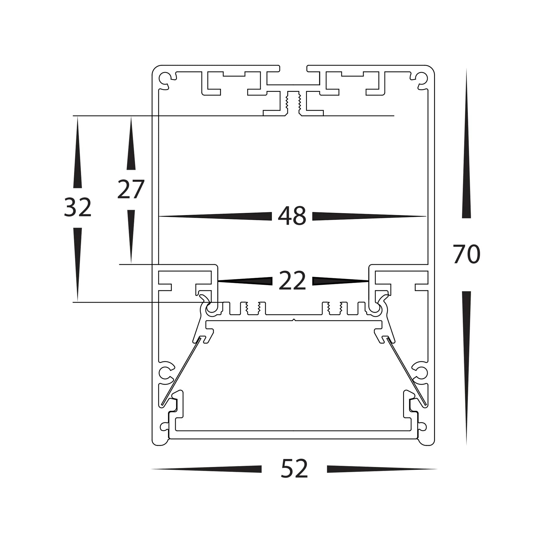 Buy Accessories & More Australia Square Profile L3000mm Black Aluminium - HV9693-5270-BLK-3M