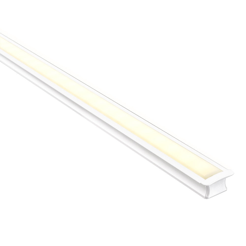 Buy Strip Light Profiles Australia Deep Square Winged Profile W25mm White - HV9695-2515-WHT