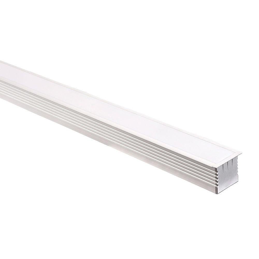 Buy Strip Light Profiles Australia Deep Square Winged Profile W44mm Silver - HV9695-4435