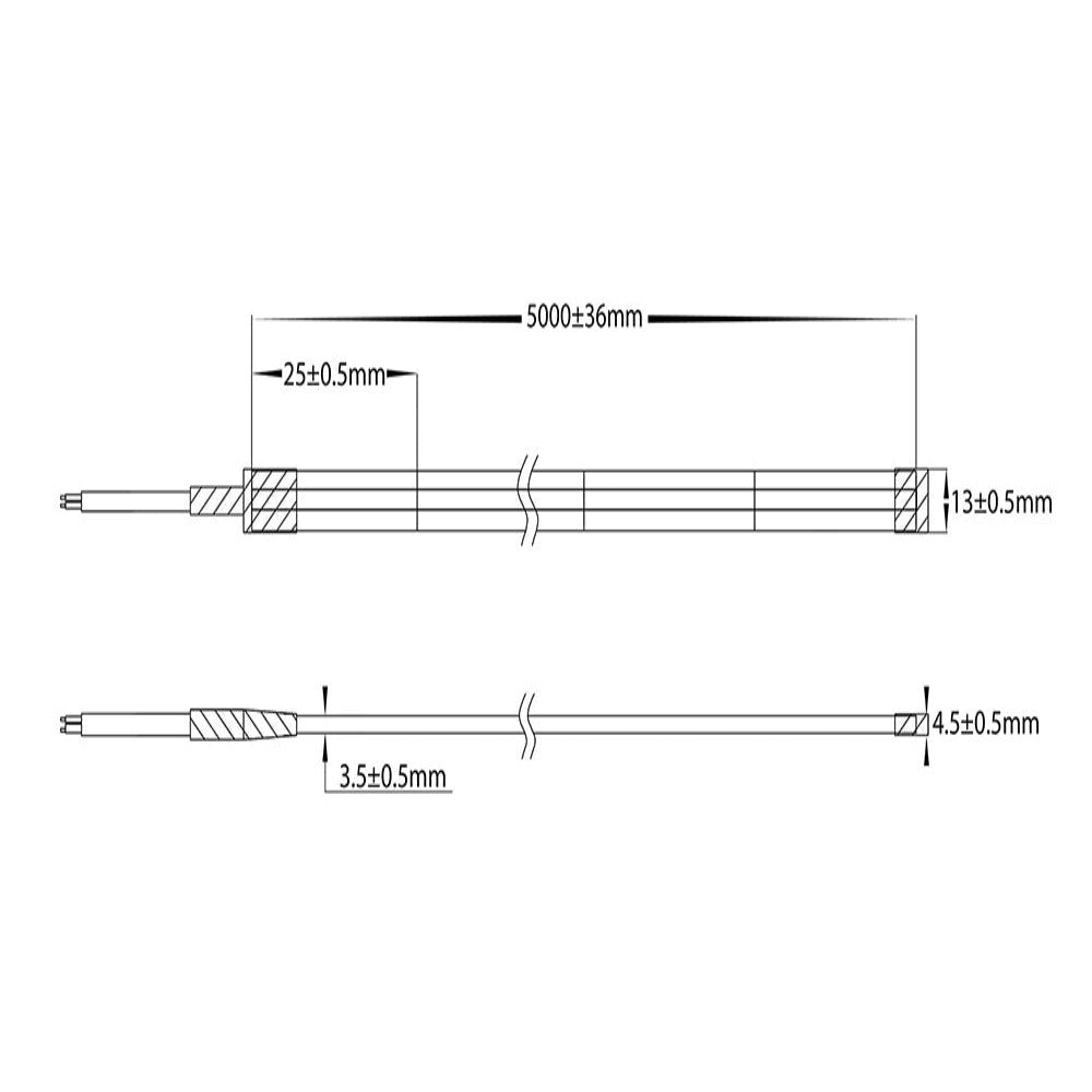 Buy LED Strip Lights Australia LED Strip Light 24V DC 9.6W W13mm IP67 5500K - HV9768-IP67-280-5K