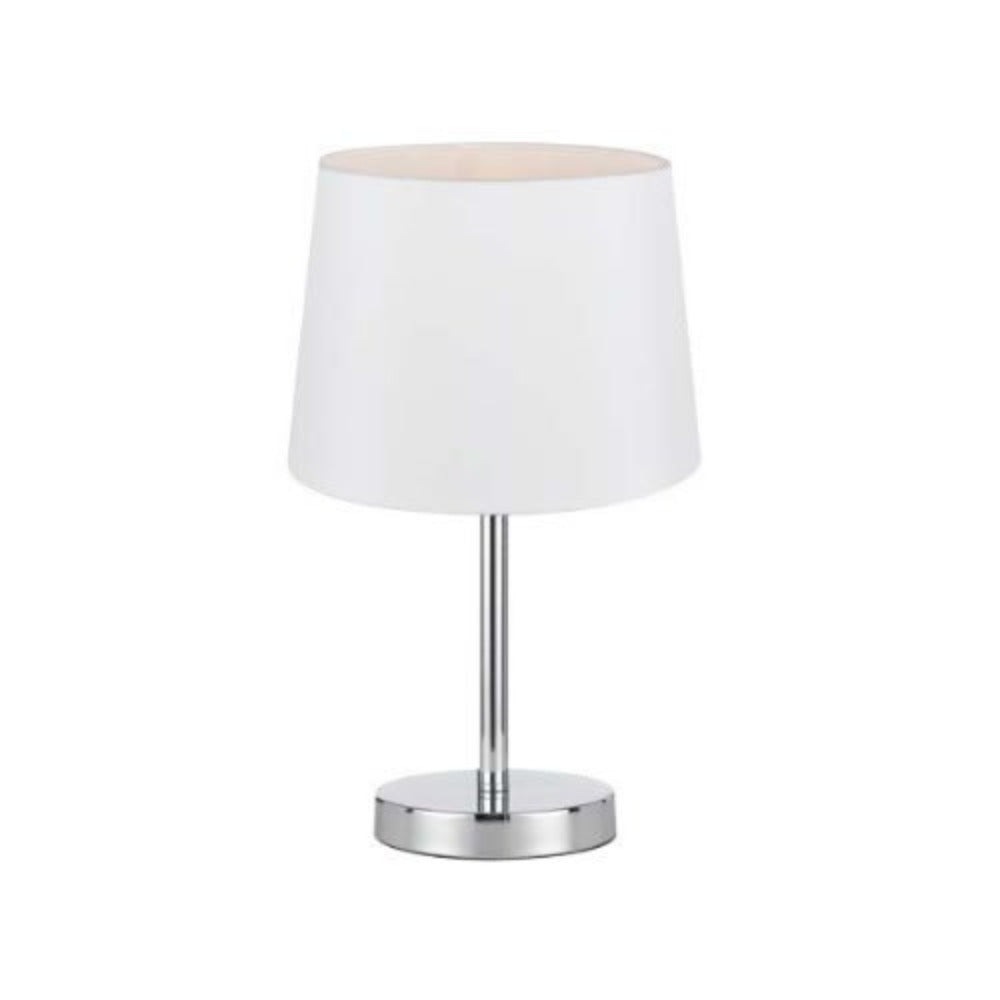 Adam 1 Light Table Lamp White, Chrome - ADAM TL-WH