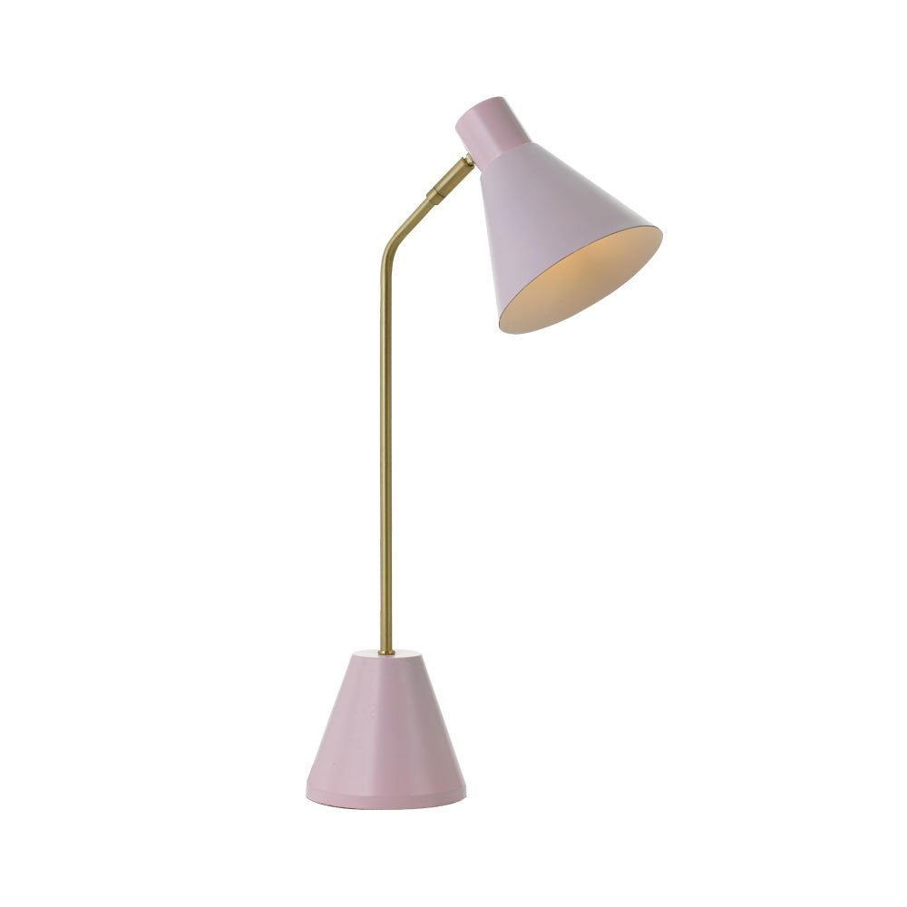 Buy Desk Lamps Australia Ambia 1 Light Desk Lamp 140mm Brass Matt, Pink - AMBIA TL-PK