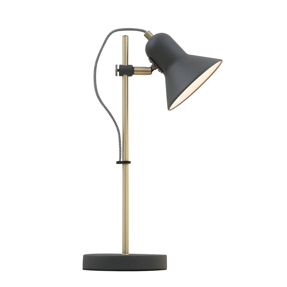 Buy Table Lamps Australia Corelli 1 Light Table Lamp Antique Brass, Black - CORELLI TL-DGY