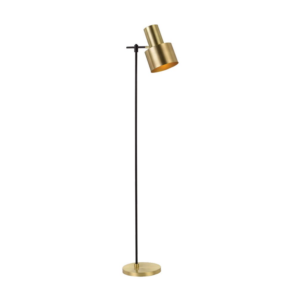 Croset 1 Light Floor Lamp Black, Gold - CROSET FL-GD