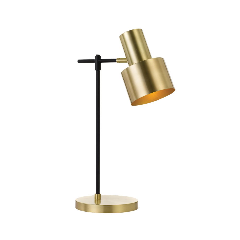 Croset 1 Light Table Lamp Black, Gold - CROSET TL-GD