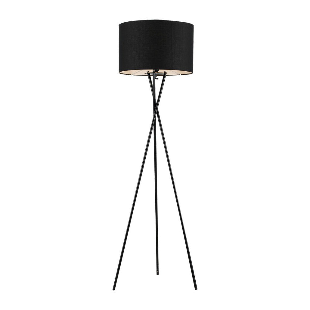 Buy Floor Lamps Australia Denise 1 Light Floor Lamp Black - DENISE FL-BK+BK