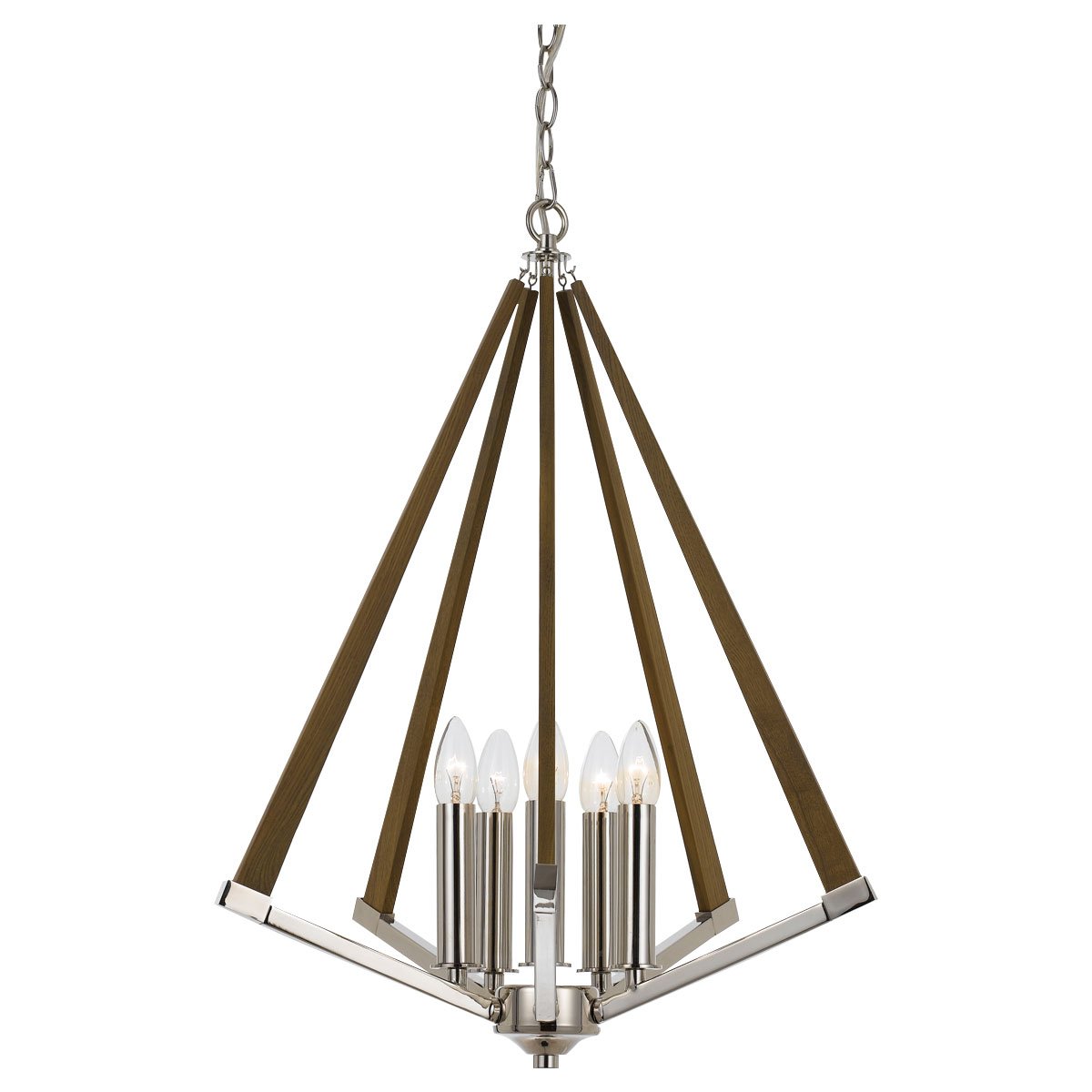 Buy Pendant Lights Australia Graf 5 Light Pendant Chrome, Ash - GRAF PE5-CH.ASH