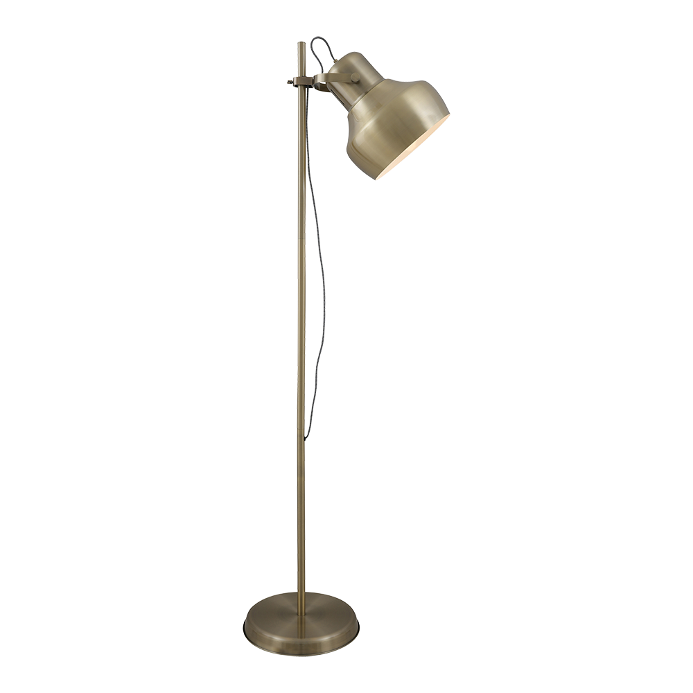 Grande 1 Light Floor Lamp Antique Brass - GRANDE FL-AB