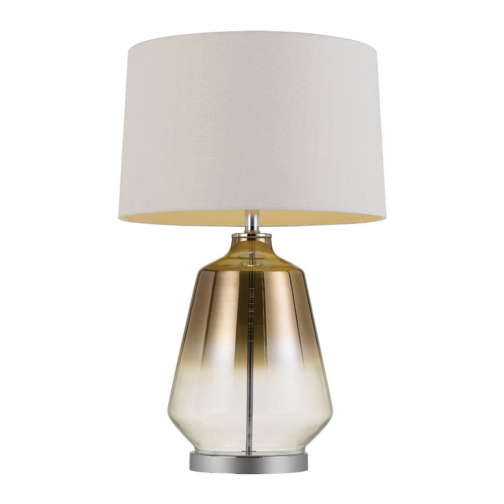 Harper 1 Light Table Lamp Gold & White - HARPER TL-GDWH