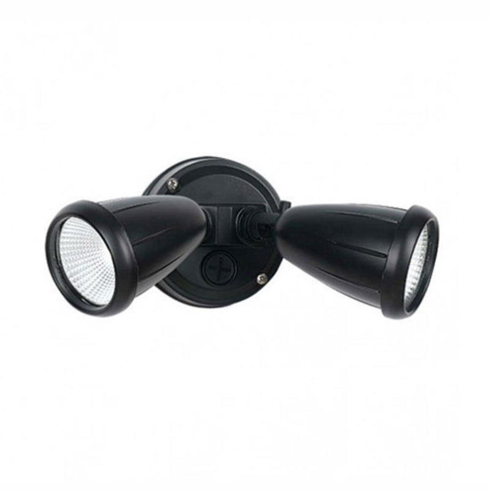 Buy Exterior Spotlights Australia Illume 2 Light Spotlight LED IP44 5000K Black - ILLUME EX2-BK
