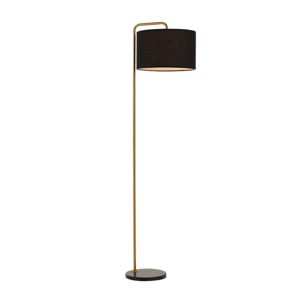 Ingrid 1 Light Floor Lamp Gold & Black - INGRID FL-GD+BK